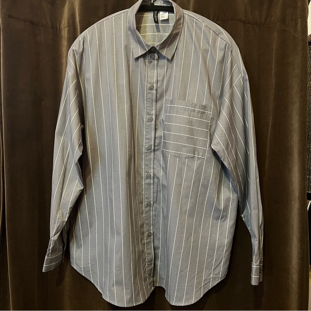 Women’s Oversized Cotton Button Up Shirt